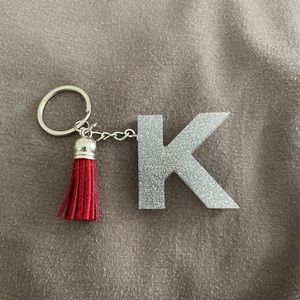 Handmade Letter "K" Keychain